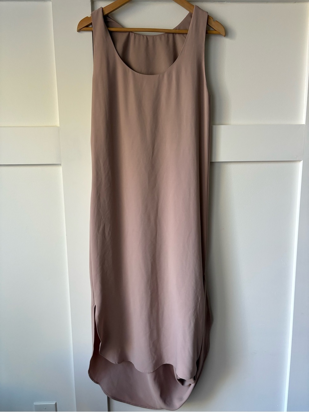 Oak + Fort • Circular Bottom Pink Midi Dress • Size Large
